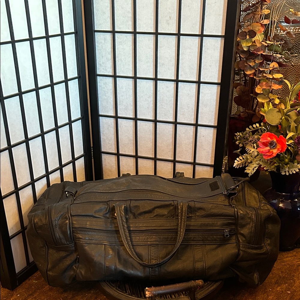 Leather Duffel Bag for Men